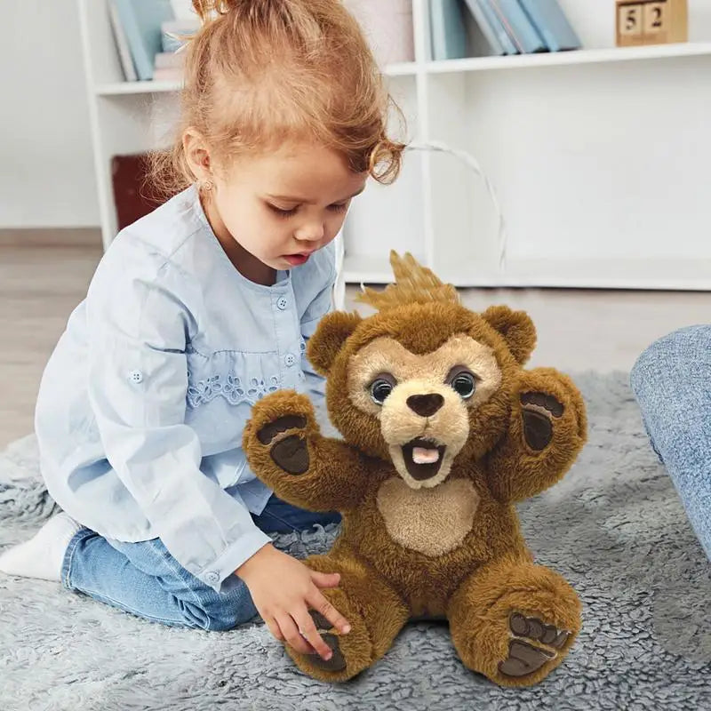 40Cm Furreal Cubby Friends Interactive Plush Toys Children the Curious Bear Pet Cute Anime Stuffed Animals Girls Christmas Gifts