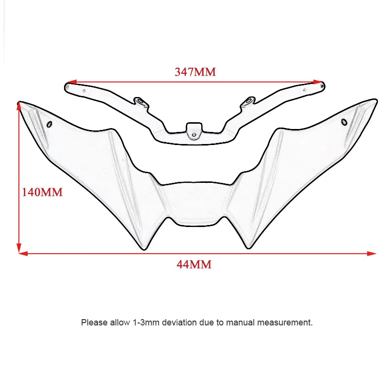 Fit for YAMAHA MT-09 MT09 MT 09 SP 2021-2023 Motorcycle Front Wheel Fender Beak Nose Cone Extension Extender Cowl Spoiler Cover