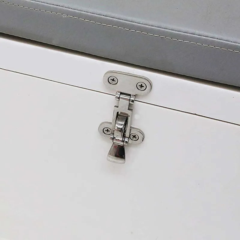 1Pc Marine Boat Stainless Deck Lock down Clamp Deck Hasp Locker Anti-Rattle Latch Fastener Marine Hardware Laundry Chute Gate