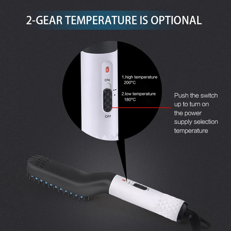 Man Beard Straightener Comb Hair Straightener Brush Flat Iron Planchas De Cabello Har Straightener for Man