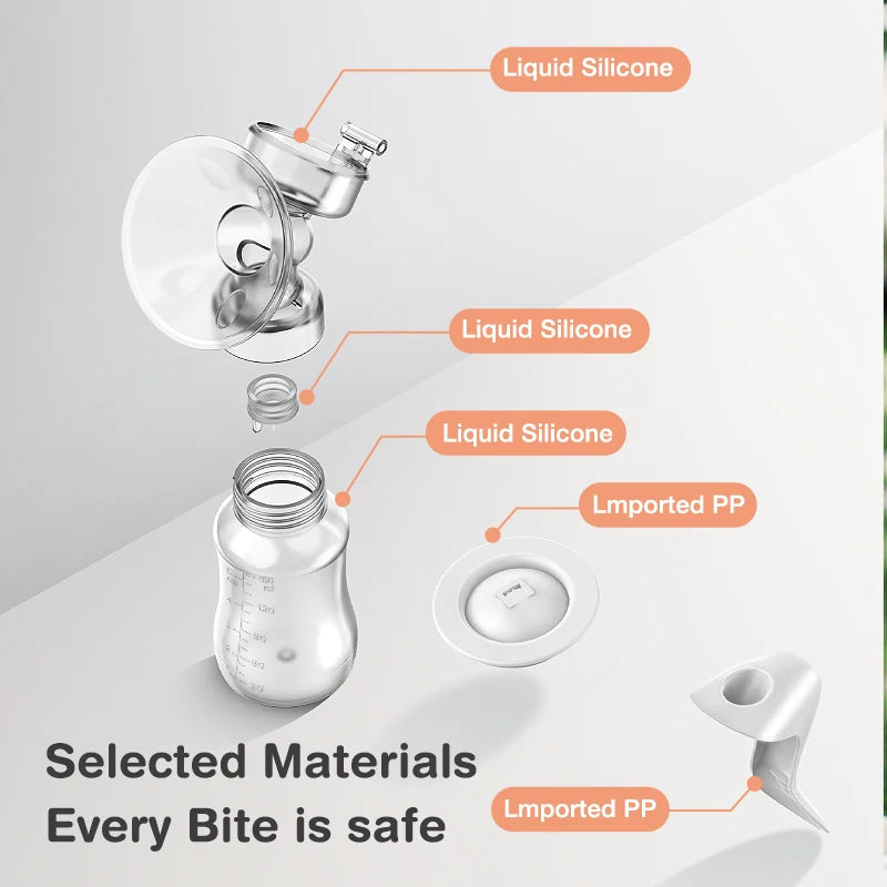 MAMIJOY Breast Pump Baby Nipple Manual Suction Milk Pump Feeding Breasts Pumps Milk Bottle Sucking Postpartum Supplies BPA Free