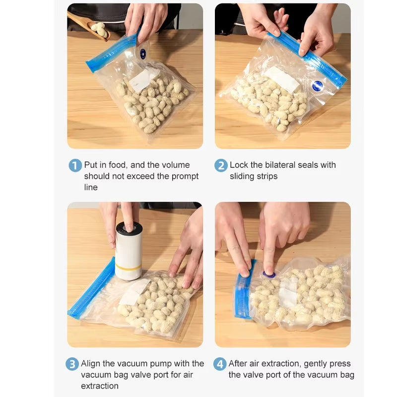 Mini Vacuum Sealer Portable USB Electric Air Pump Mini Fresh-Keeping Handheld Vacuum Sealing Machine Packaging Packer for Home
