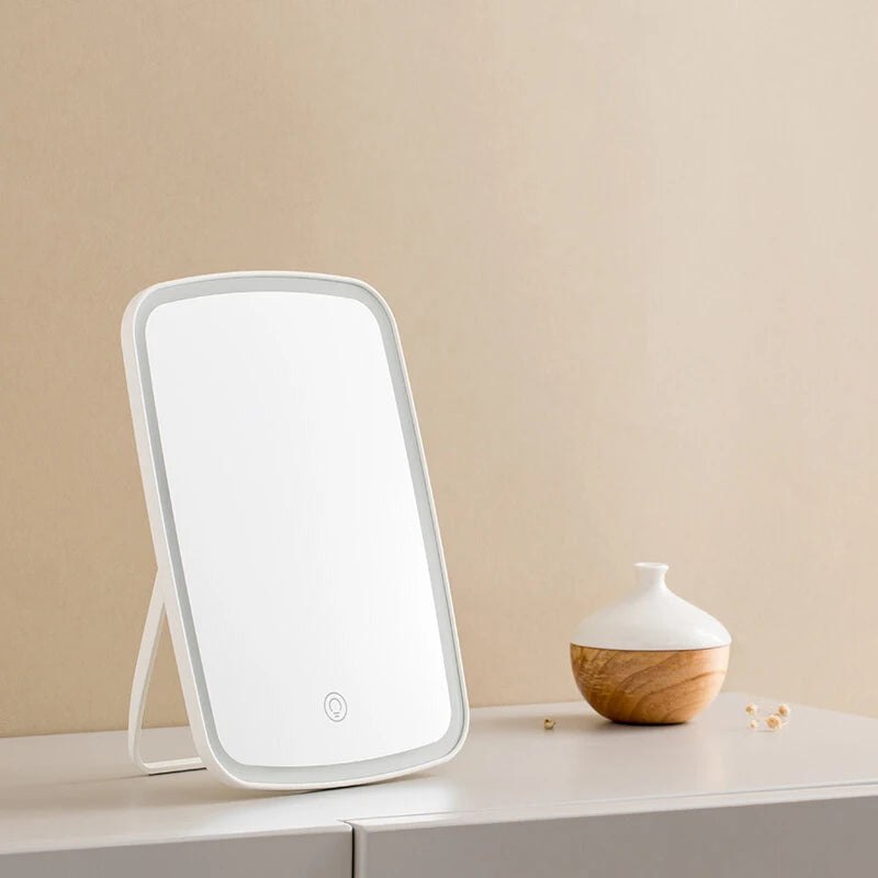 Jordan Judy Led Light Mirror Intelligent Makeup Mirrors Portable Rechargeable Desktop Touch-Screen Mirror