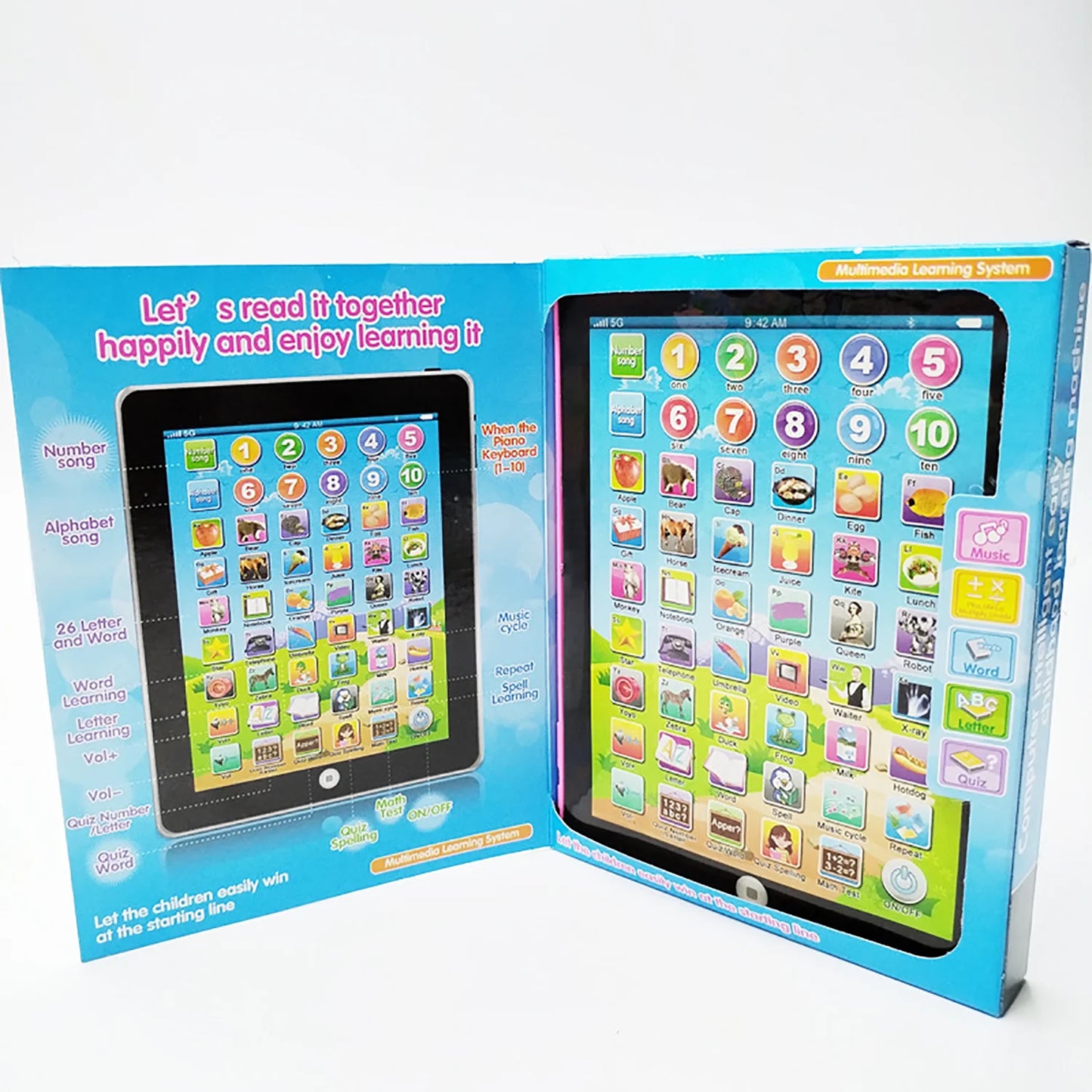 Voice Point Reading Machine Tablet Children'S English Learning Machine Simulation Computer Story Machine Puzzle Toy