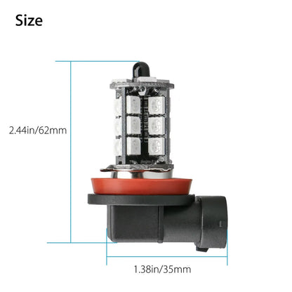 2X RGB H8/H11 H7 H4 Car LED Fog Lights Bulb 5050 27SMD Chips Color Changing Remote Contro Aotu Headlight Lamp with 12V 24V
