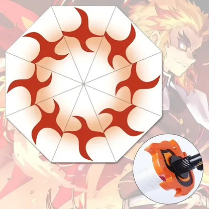 Demon Slayer Katana Umbrella Real Size Japanese Tanjirouu Kimetsu No Yaiba Long Parasol Anime Gifts Cosplay Prop Life Supplies