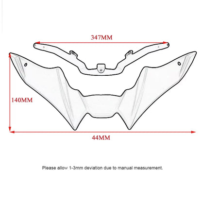Fit for YAMAHA MT-09 MT09 MT 09 SP 2021-2023 Motorcycle Front Wheel Fender Beak Nose Cone Extension Extender Cowl Spoiler Cover