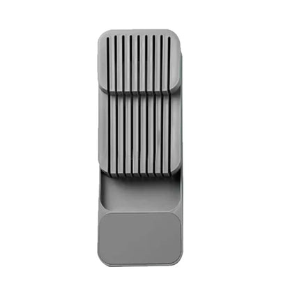 Kitchen Drawer Cutlery Storage Tray Knife Holder Spoon Forks Tableware Organizer Container for Spice Bottles Knives Block Rack