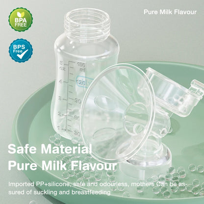 MAMIJOY Breast Pump Baby Nipple Manual Suction Milk Pump Feeding Breasts Pumps Milk Bottle Sucking Postpartum Supplies BPA Free