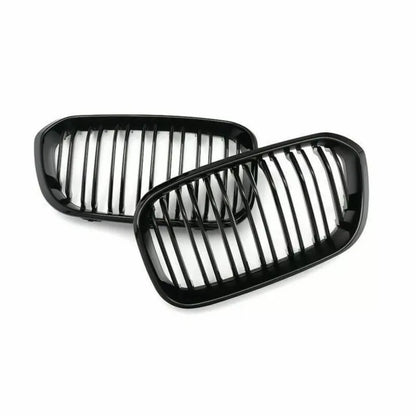 2015-2017 Racing Grille for BMW F20 F21 120I LCI 1 Series 2015 2016 2017 Glossy Black Front Kidney Grill Grille 2 Slat