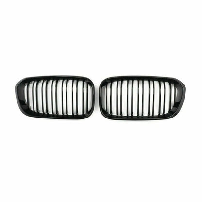 2015-2017 Racing Grille for BMW F20 F21 120I LCI 1 Series 2015 2016 2017 Glossy Black Front Kidney Grill Grille 2 Slat