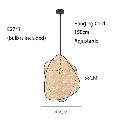 Knitting Rattan LED Lighting Floor Lamps Nightlight Home Decor Living Room Stand Light Bedside Lamp for Bedroom